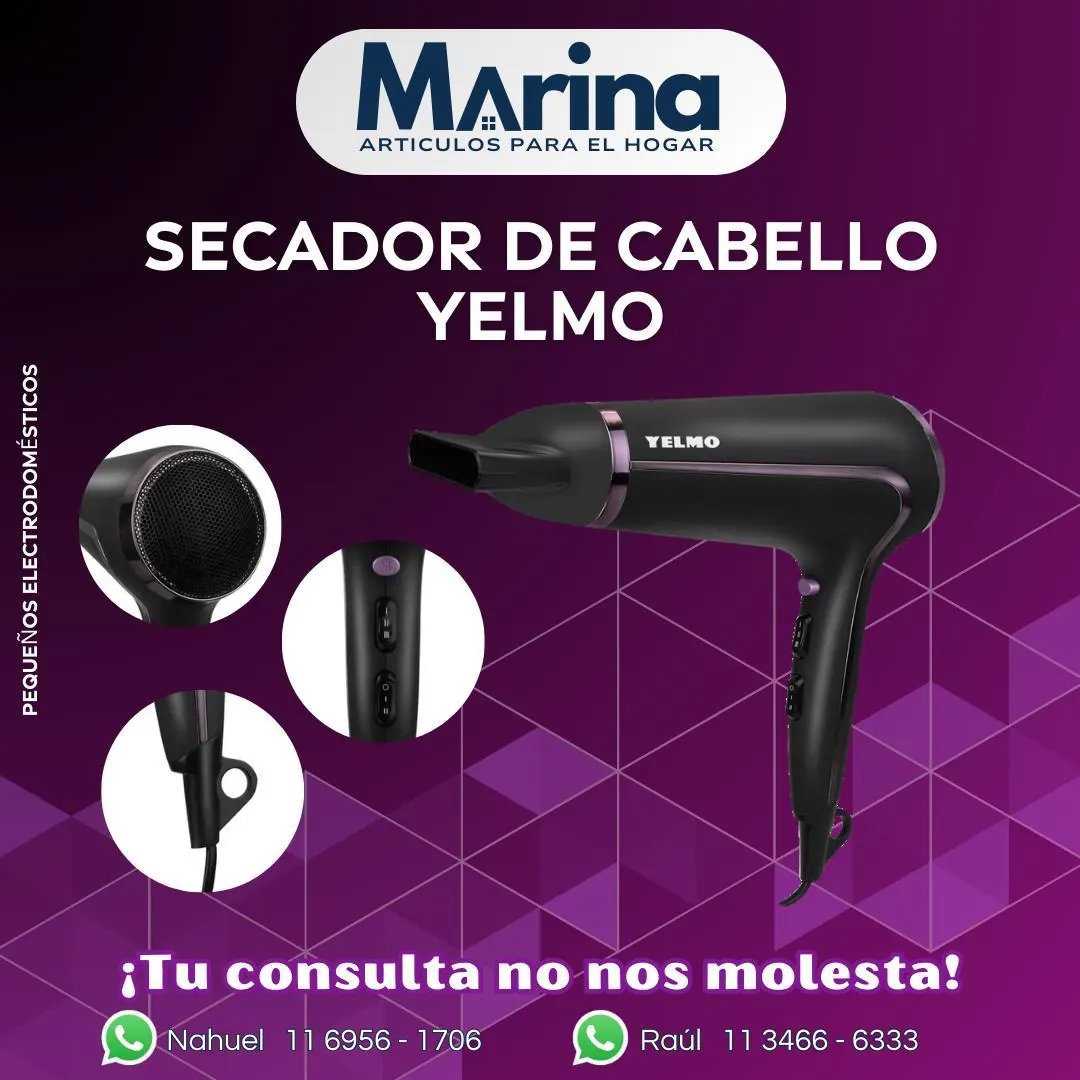 Secador de Cabello Yelmo